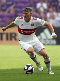 Fotbalista Bastian Schweinsteiger v dresu Chicago Fire