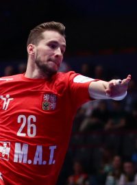 Český reprezentant Marek Vančo v utkání proti Bělorusku