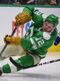 Radek Faksa v utkání Dallas Stars proti New York Rangers