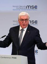 Německý prezident Frank-Walter Steinmeier promluvil na bezpečnostní konferenci v Mnichově.