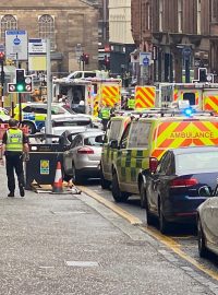 Policie zasahuje v centru Glasgow. Kvůli incidentu uzavřela ulici