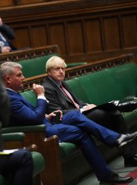 Boris Johnson v Dolní sněmovně britského parlamentu