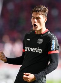 Patrik Schick v dresu Leverkusenu