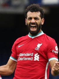 Útočník Liverpoolu Muhammad Salah