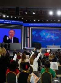 Tisková konference Vladimira Putina