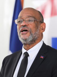 Premiér Haiti Ariel Henry (foto z listopadu 2021)