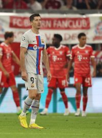 Robert Lewandowski se do Allianz Areny vrátil v dresu Barcelony