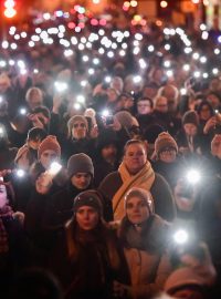 Stávce předcházelo několik měsíců protestů za zvýšení učitelských platů (fotografie z demonstrace v prosinci 2022)