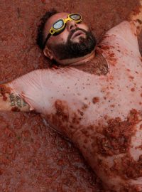 Rajčatová bitva „La Tomatina“ ve španělském Bunolu