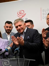 Robert Fico na tiskové konferenci Smeru po parlamentních volbách