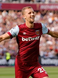 Tomáš Souček se za West Ham letos prosadil počtvrté