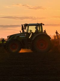 Ruský farmář v Rostovském regionu