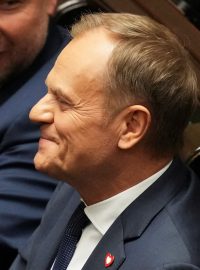 Donald Tusk poté, co Sejm odhlasoval, že se stane premiérem