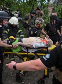 Zraněný muž o ruském útoku v Charkově