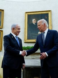 Izraelský premiér Benjamin Netanjahu (vlevo) a americký prezident Joe Biden