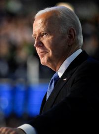 Americký prezident Joe Biden se účastní Národního sjezdu Demokratické strany (DNC) v Chicagu, Illinois, USA 19. srpna 2024