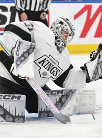 David Rittich v barvách Los Angeles Kings