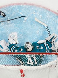 Brankář Vít Vaněček v duelu proti Seattlu inkasoval pětkrát, přesto se San Jose slavil vítězství. Sharks vyhráli 8:5