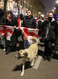 Protesty ve Tbilisi