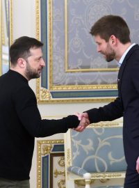 Michal Šimečka a Volodymyr Zelenskyj (17.1.2025)