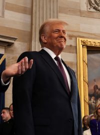 Donald Trump dorazil na svou inauguraci