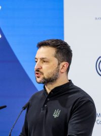 Ukrajinský prezident Volodymyr Zelenskyj na Mnichovské bezpečnostní konferenci