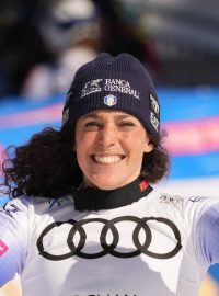 Italská lyžařka Federica Brignoneová s křišťálovým glóbem