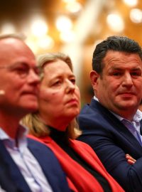 Německý ministr práce Hubertus Heil na konferenci SPD o koaliční smlouvě