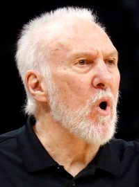 Gregg Popovich při zápasu San Antonia