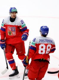 Elitní formace ve složení Sedlák, Pastrňák a Červenka