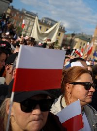 Akce na podporu polského prezidentského kandidáta Rafala Trzaskowského (Občanská koalice)