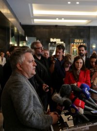 První náměstek ukrajinského ministra zahraničí Sergej Kyslycja promluvil na tiskové konferenci po jednání s ruskou delegací v Istanbulu