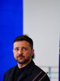 Volodymyr Zelenskyj na státní návštěvě v Německu s kancléřem Friedrichem Merzem