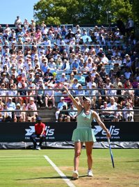 Markéta Vondroušová na turnaji v Berlíně