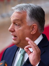 Maďarský premiér Viktor Orbán na summitu v Bruselu