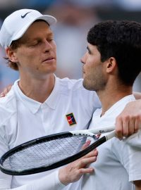 Jannik Sinner a Carlos Alcaraz