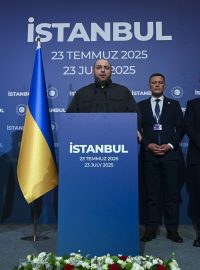 Ukrajinská delegace na jednání v Istanbulu