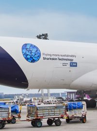 Jedno z letadel, na které Lufthansa nechala nalepit speciální fólii