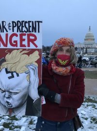 Nicky svým obrazem nechce říct, že by Trump byl nacista. Považuje ho za autokrata, který odkryl své skutečné politické přesvědčení a který nemá zájem na demokracii