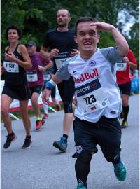 Lukáš Petrusek při jednom z maratonů