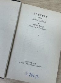 Anglické listy - první vydání ve Velké Británii