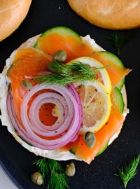 Britové především milují bagel se sýrem a uzeným lososem, nejsem si jistá, že ho onačují jako foodporn