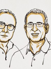 Nobelovu cenu za ekonomii získali vědci působící ve Spojených státech David Card, Joshua Angrist a Guido Imbens