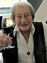 Dana Zátopková při oslavě 95. narozenin