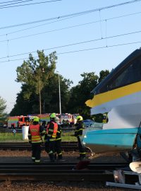 Pendolino se v Bohumíně srazilo s posunovací lokomotivou