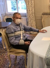 Miloš Zeman se v Lánech setkal s Andrejem Babišem.