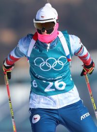 Veronika Zvařičová na tréninku v Alpensia Biathlon Centre před zahájením zimních olympijských her v jihokorejském Pchjončchangu.