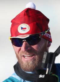 Michal Šlesingr na tréninku biatlonistů v jihokorejském Pchjongčchangu.