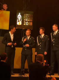 Pražští hasiči při vyhlašování Magirus Award 2018