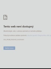 Zablokovaný web Aeronet.cz